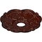 Ekena Millwork Rotherham Ceiling Medallion (Canopies up to 3 1/2"), 18"OD x 3 1/2"ID x 1 1/2"P, Brushed Mahogany CM17ROBMF - alternate 2